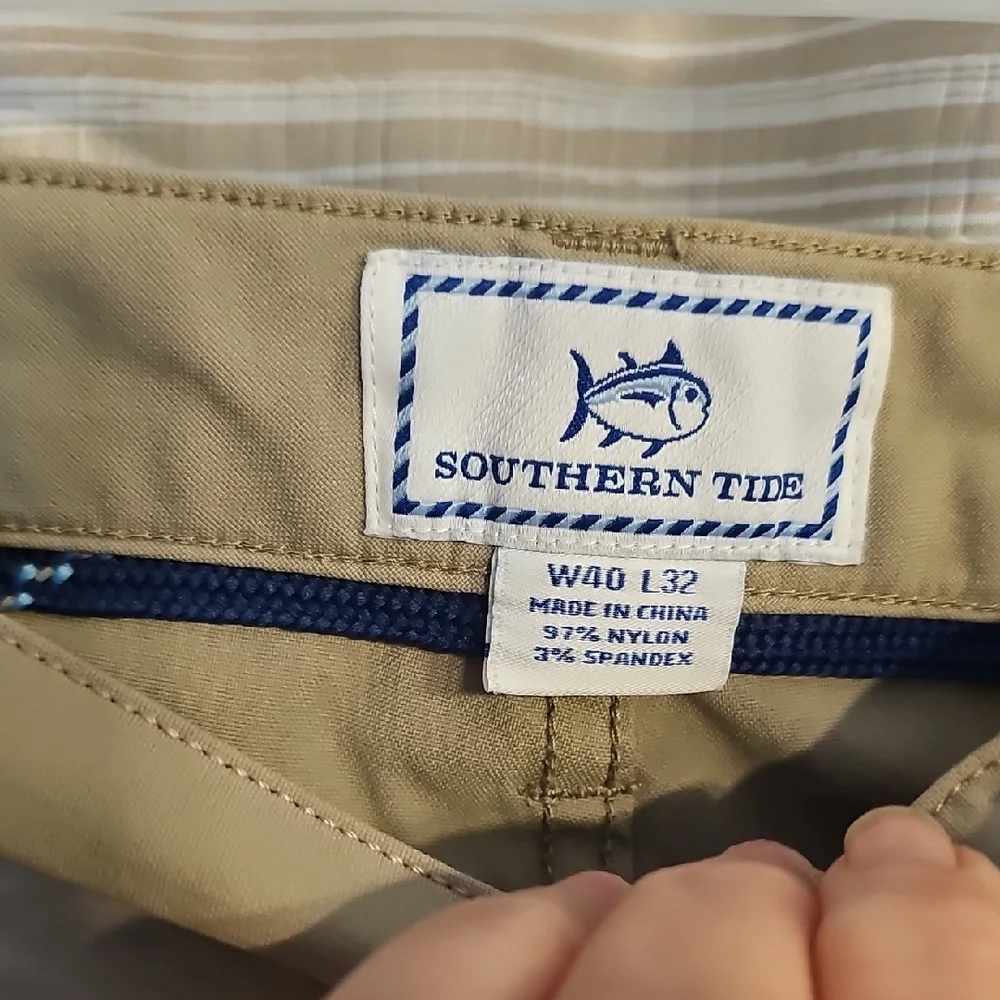 Southern Tide Intercoastal Men's Pants - In Sandstone Khaki